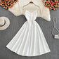 Simple A Line V Neck Short Dress Fashion Dress  10693
