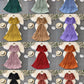 Einfaches kurzes Kleid mit V-Ausschnitt A-Linie Modekleid 10728