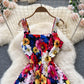 Cute A Line Floral Dress Fashion Dress  10663