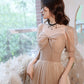 Cute tulle long prom dress A line evening dress  10430