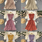 Cute V Neck Long Sleeve Dress A Line Fashion Dress  10667