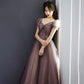 Cute tulle long prom dress A line evening gown  10280
