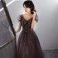 Cute tulle long prom dress A line evening gown  10280