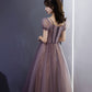 Cute tulle long prom dress A line evening gown  10280
