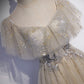 Cute tulle sequins long prom dress evening dress  10180