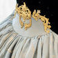 Amazing strapless lace long prom dress formal gown  10202
