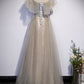 Cute tulle sequins long prom dress evening dress  10180