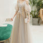 Elegant tulle lace long prom dress evening dress  10172