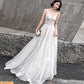 Stylish sweetheart neck tulle long prom dress, evening dress  10155