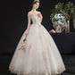 White tulle lace long ball gown dress formal dress  10116