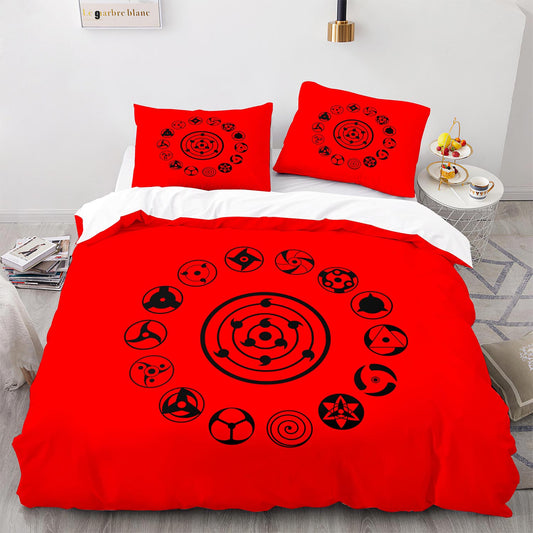 Parure de lit avec housse de couette et taies d'oreiller pour adolescents et adultes, taille King size, HYL1001