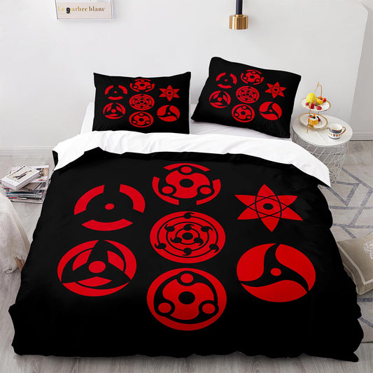 Parure de lit avec housse de couette et taies d'oreiller pour adolescents et adultes, taille King size, HYL1002