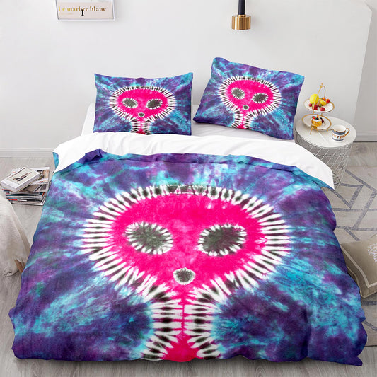 Parure de lit avec housse de couette et taies d'oreiller pour adolescents et adultes, taille King size, WXR1003