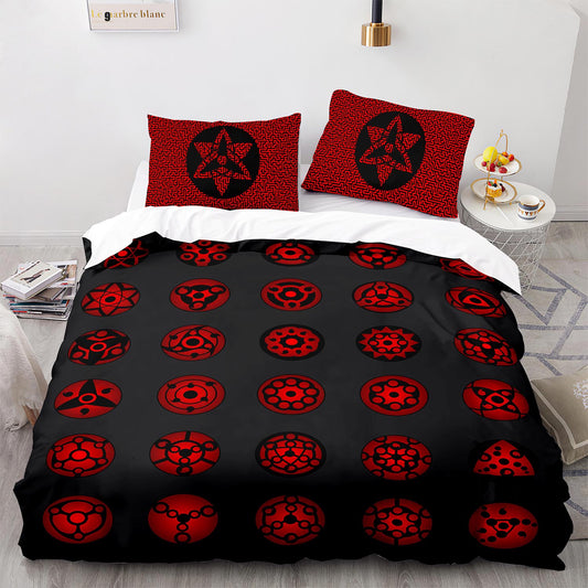 Parure de lit avec housse de couette et taies d'oreiller pour adolescents et adultes, taille King size, HYL1003