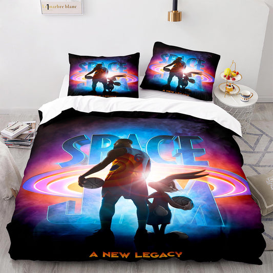Parure de lit avec housse de couette et taies d'oreiller pour adolescents et adultes, taille King size, DGL1004