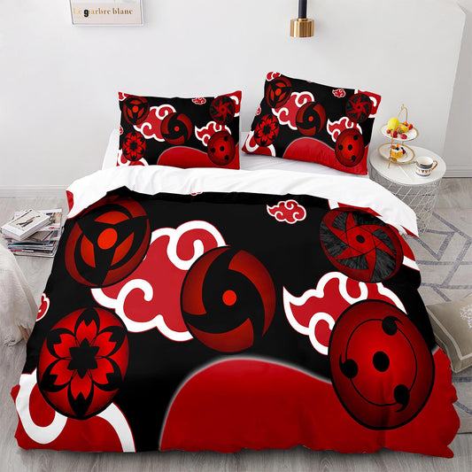Parure de lit avec housse de couette et taies d'oreiller pour adolescents et adultes, taille King size, HYL1005