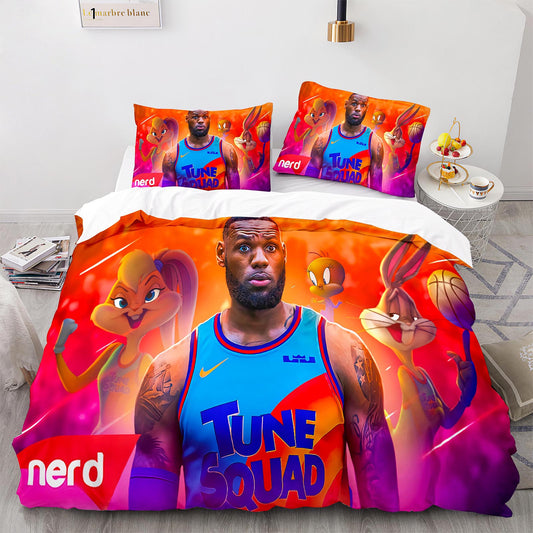 Parure de lit avec housse de couette et taies d'oreiller pour adolescents et adultes, taille King size, DGL1007