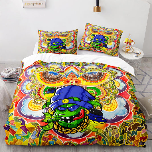 Parure de lit avec housse de couette et taies d'oreiller pour adolescents et adultes, taille King size, WXR1007