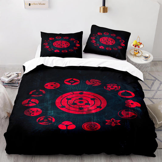 Parure de lit avec housse de couette et taies d'oreiller pour adolescents et adultes, taille King size, HYL1010