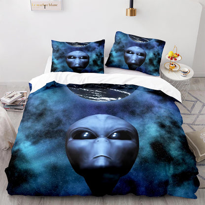 Parure de lit avec housse de couette et taies d'oreiller pour adolescents et adultes, taille King size, WXR1011