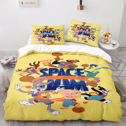 Parure de lit avec housse de couette et taies d'oreiller pour adolescents et adultes, taille King size, DGL1011