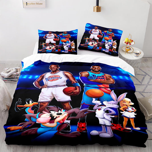 Parure de lit avec housse de couette et taies d'oreiller pour adolescents et adultes, taille King size, DGL1012