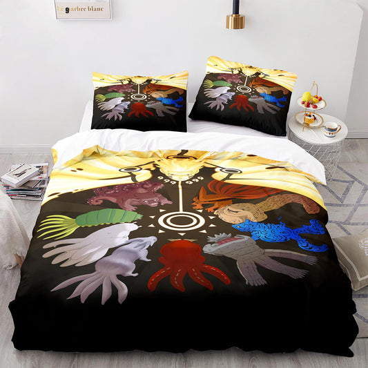 Parure de lit avec housse de couette et taies d'oreiller pour adolescents et adultes, taille King size, HYL1015