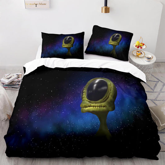 Parure de lit avec housse de couette et taies d'oreiller pour adolescents et adultes, taille King size, WXR1015