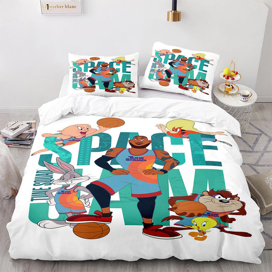 Parure de lit avec housse de couette et taies d'oreiller pour adolescents et adultes, taille King size, DGL1016
