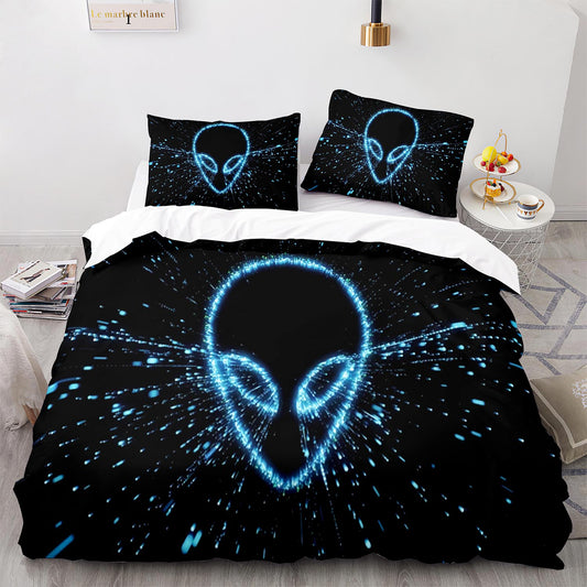 Parure de lit avec housse de couette et taies d'oreiller pour adolescents et adultes, taille King size, WXR1016