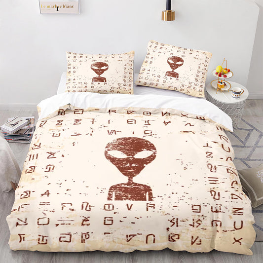 Parure de lit avec housse de couette et taies d'oreiller pour adolescents et adultes, taille King size, WXR1017