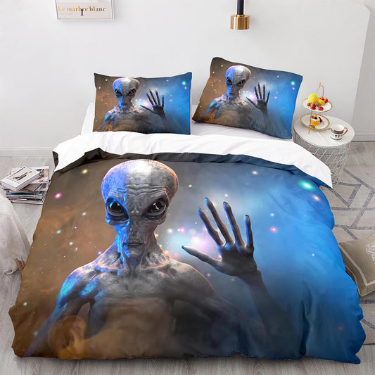 Parure de lit avec housse de couette et taies d'oreiller pour adolescents et adultes, taille King size, WXR1018