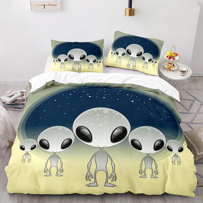 Parure de lit avec housse de couette et taies d'oreiller pour adolescents et adultes, taille King size, WXR1019
