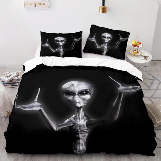 Parure de lit avec housse de couette et taies d'oreiller pour adolescents et adultes, taille King size, WXR1020