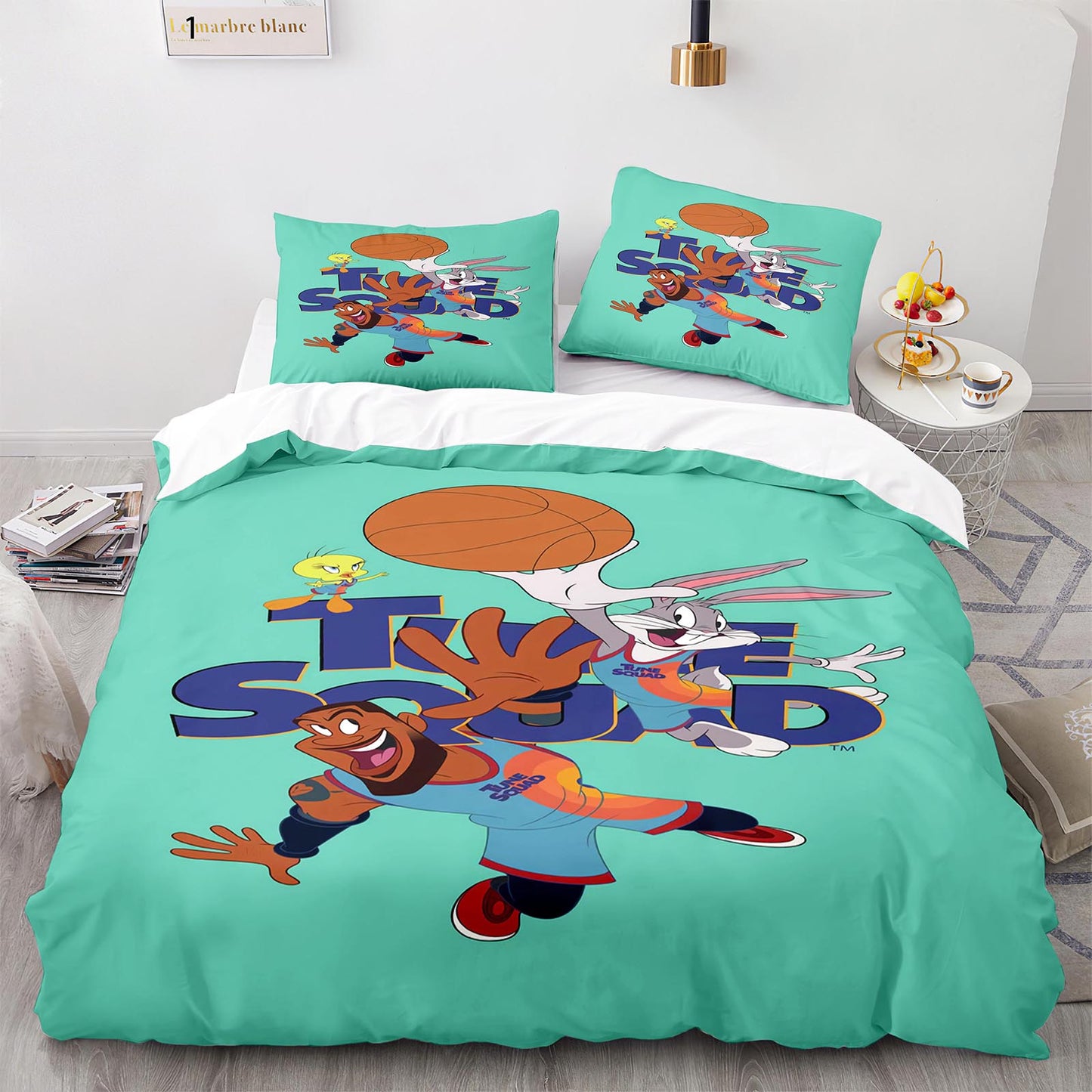 Parure de lit avec housse de couette et taies d'oreiller pour adolescents et adultes, taille King size, DGL1020