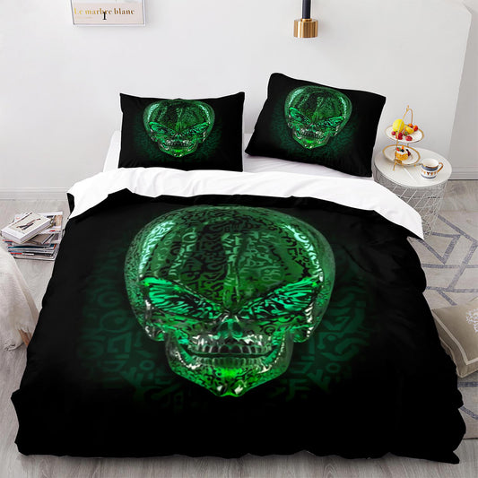 Parure de lit avec housse de couette et taies d'oreiller pour adolescents et adultes, taille King size, WXR1023