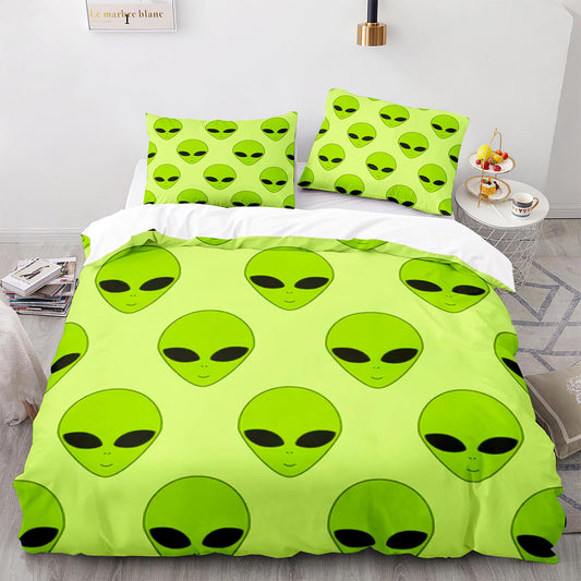 Parure de lit avec housse de couette et taies d'oreiller pour adolescents et adultes, taille King size, WXR1025