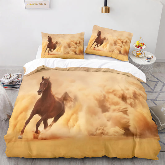 Parure de lit avec housse de couette et taies d'oreiller pour adolescents et adultes, taille King size, M1027