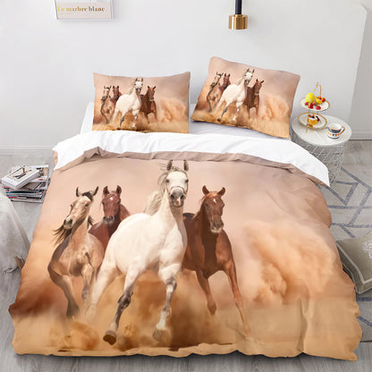 Parure de lit avec housse de couette et taies d'oreiller pour adolescents et adultes, taille King size, M1053