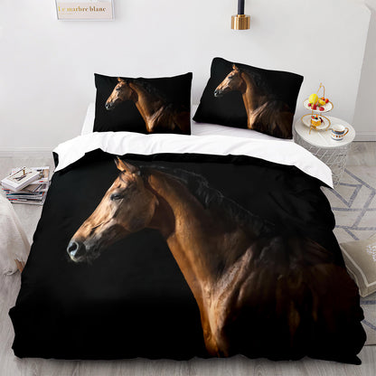Parure de lit avec housse de couette et taies d'oreiller pour adolescents et adultes, taille King size, M1056