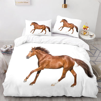 Parure de lit avec housse de couette et taies d'oreiller pour adolescents et adultes, taille King size, M1059