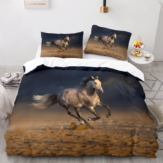 Parure de lit avec housse de couette et taies d'oreiller pour adolescents et adultes, taille King size, M1066
