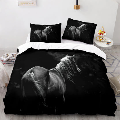 Parure de lit avec housse de couette et taies d'oreiller pour adolescents et adultes, taille King size, M1087