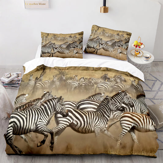 Parure de lit avec housse de couette et taies d'oreiller pour adolescents et adultes, taille King size, M1109