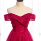 Red tulle beads long prom dress red evening dress  8427
