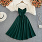 Simple A Line V Neck Short Dress Fashion Dress  10693