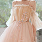 Cute tulle applique short prom dress homecoming dress  10608