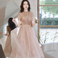 Cute tulle beads short prom dress A line party dress  10519