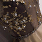 Elegant tulle sequins long prom dress evening gown  10230