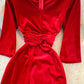 Stylish V Neck Velvet Long Dress Fahsion Dress  10938